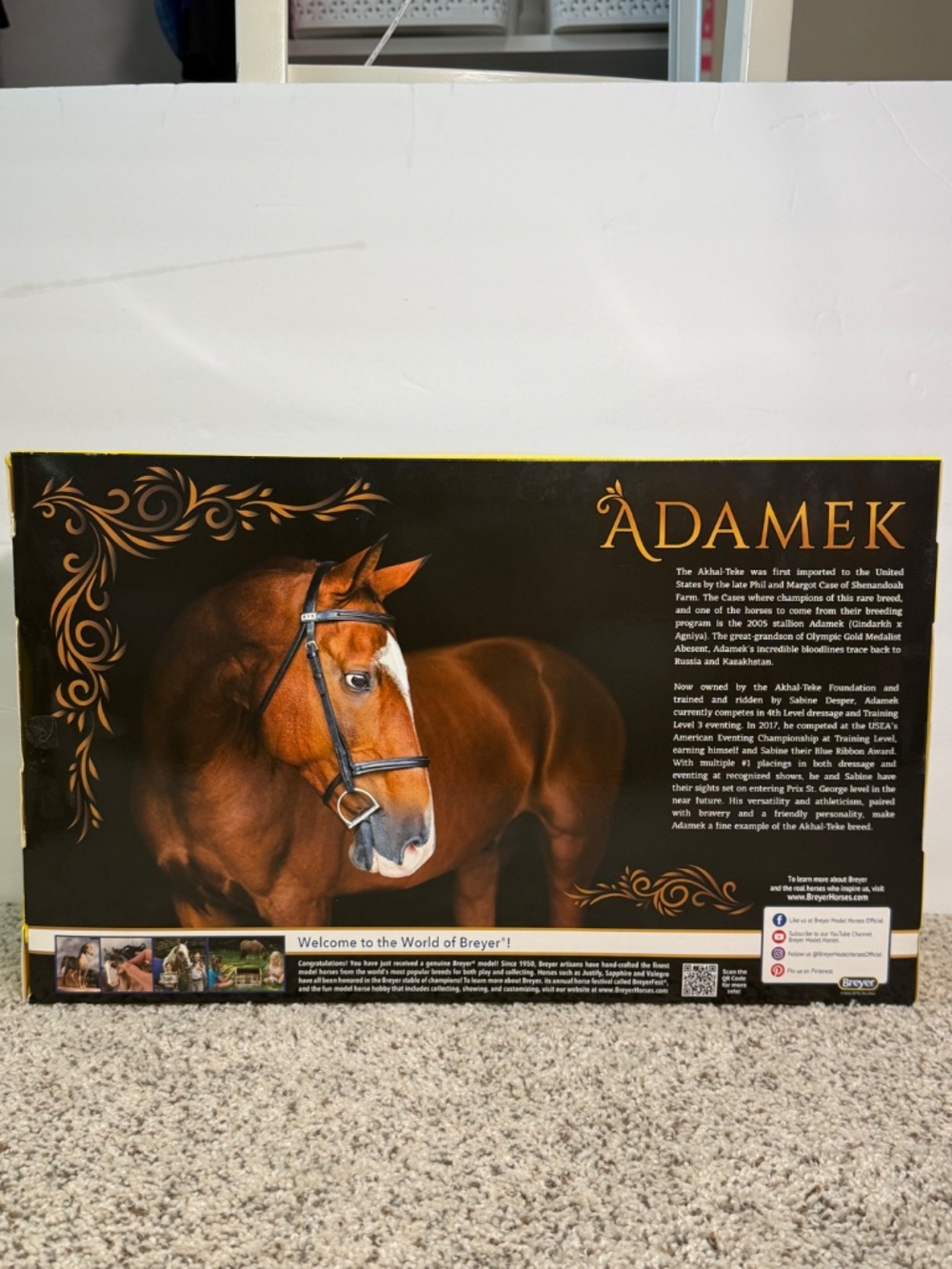 Breyer Adamek bay Akhal-Teke new in box #1861 - Picture 2 of 7